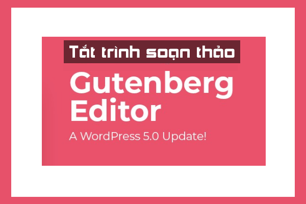 Code chỉ tắt Gutenberg editor trong phần soạn thảo bài viết