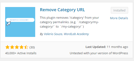 How to remove /category/ from WordPress URL