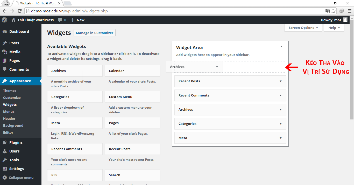 How to Use Widgets in WordPress