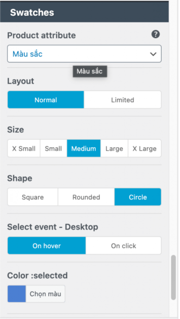 Configure Product Display