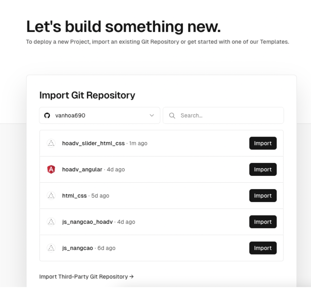 Import Repository