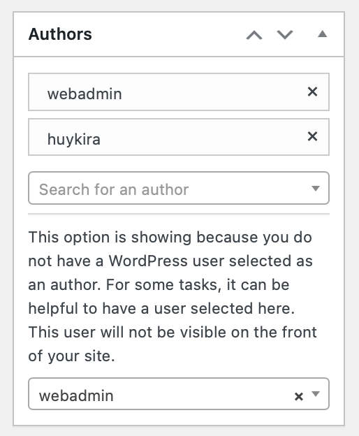 Select Multiple Authors in WordPress Post