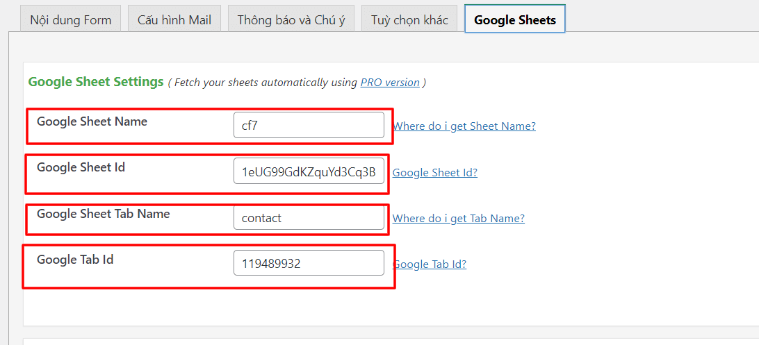 Contact Form Setup