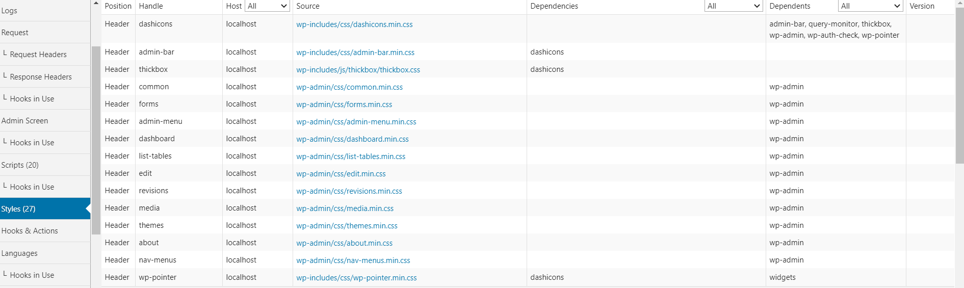 Query Monitor Styles