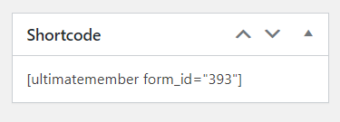 Shortcode Ultimate Member