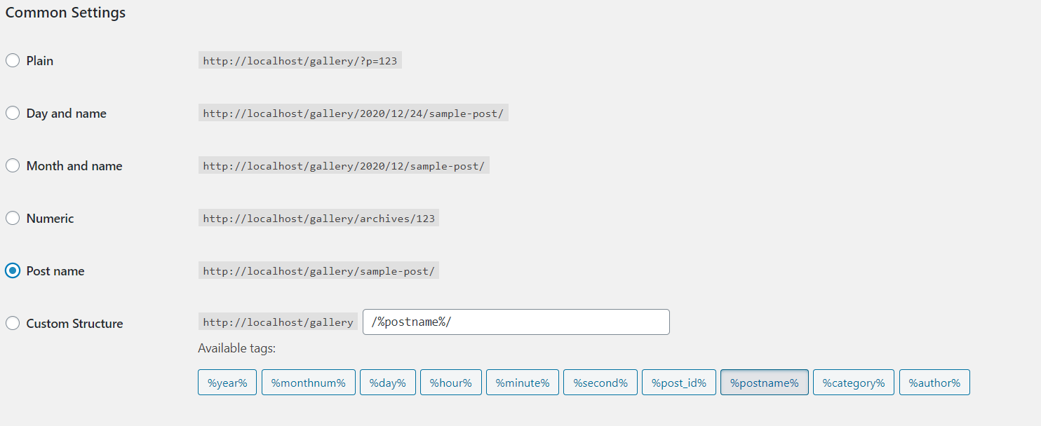 Custom Structure