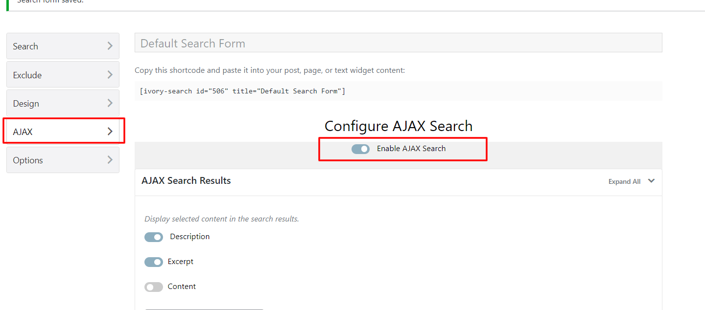 Ajax Configuration