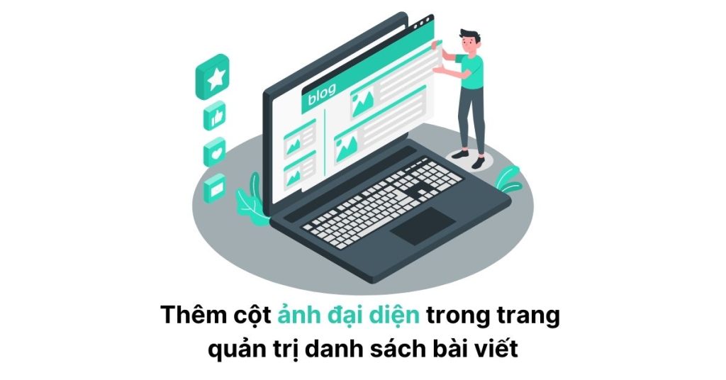 Thêm cột ảnh đại diện trong trang quản trị danh sách bài viết