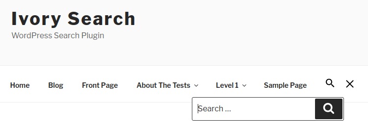 Search form với Ivory Search Wordpress