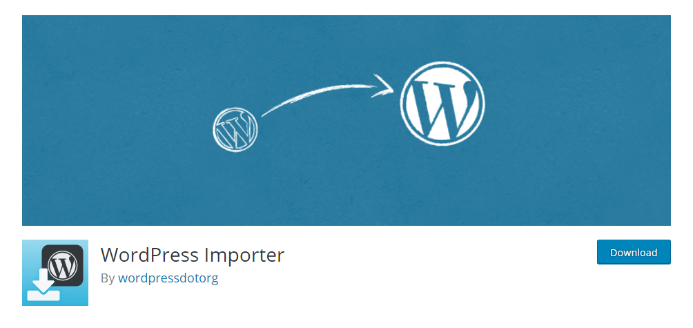 Sử dụng WordPress Importer plugin