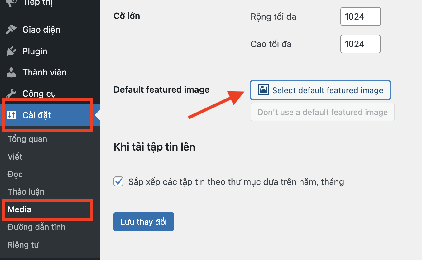 plugin interface for default featured image