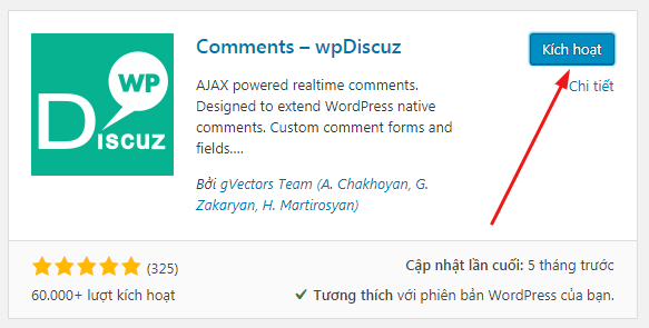 Đổi giao diện Bình luận WordPress với wpDiscuz